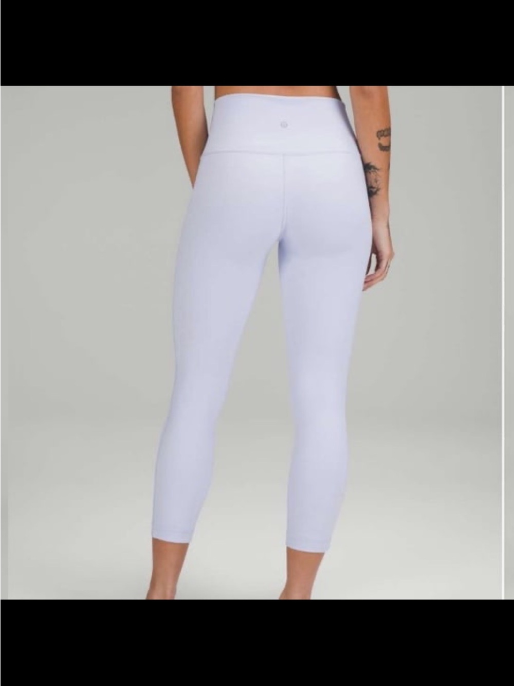 Lululemon Wunder Under High Rise Crop 23” Full On Luxetreme Pastel Blue Size 4